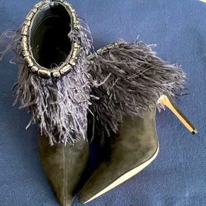 Jessica Simpson Feather Jeweled Bootie